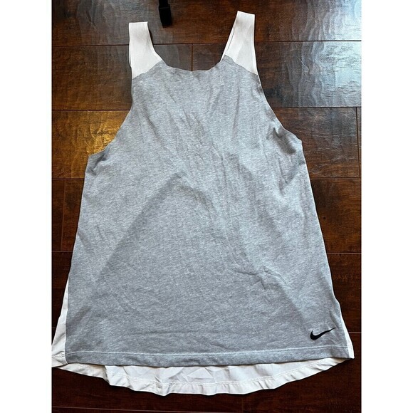 Nike Womens Gray/White Y Back Active Tank Sz Small - Picture 1 of 4